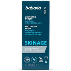 تصویر کرم دور چشم ضد چروک و ضد پف و تیرگی مردانه باباریا babaria مدل SKINAGE حجم 15 میل EYE CONTOUR CREAM SKINAGE babaria 15 m