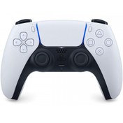 تصویر دسته بازی سونی مدل PS5 DualSense سفید Sony PS5 DualSense White Game Controller