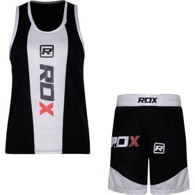 تصویر ست رکابی و شلوارک مردانه بوکس - آبی / 5XL RDX BOXING