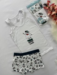 تصویر ست رکابی و شورت پادار پسرانه برند کوزا ترکیه KOZA Turkey 