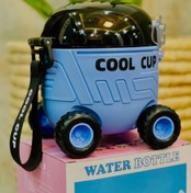 تصویر قمقمه فانتزی وارداتی و باکیفیت مدل ماشین چرخدار High-quality, imported, fancy flask, wheeled car model