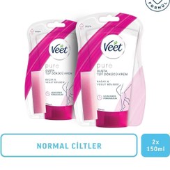 تصویر کرم موبر اورجینال برند Veet مدل Duşta Tüy Dökücü Krem 2x150ml کد 238690250 