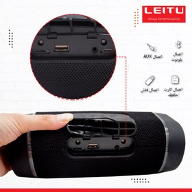 تصویر اسپیکر بلوتوثی قابل حمل لیتو مدل LK-53 ا Leitu LK-53 Portable Bluetooth Speaker Leitu LK-53 Portable Bluetooth Speaker