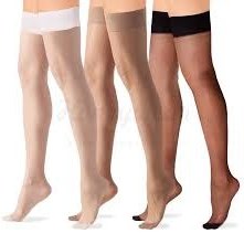 تصویر جوراب شیشه ای بلند و ساده 