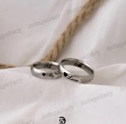 تصویر حلقه ست مای لاو ۲ عددی با جنس استیل 