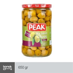 تصویر زیتون سبز سوپر ویژه پیک - 650 گرمی ا Peak Premium Pickled Olive 650 gr Peak Premium Pickled Olive 650 gr