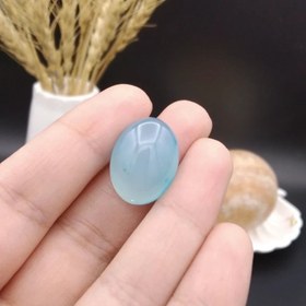 تصویر نگین عقیق آبی اصل معدنی کد 8621 