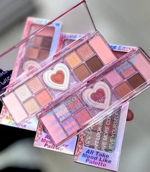 تصویر پالت سایه پرنسسی میس لارا ۱۲ رنگ قلبی - ۱ Miss Lara