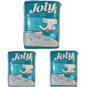تصویر مجموعه 3 عددی پوشینه بزرگسالان جولی Joly چسبی سایز متوسط 10 تایی 