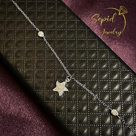 تصویر دستبند نقره ستاره دریایی آویز | فروشگاه نقره سپید 