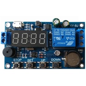 تصویر ماژول تایمر با ساعتTIMER MODULE XY-BJ 