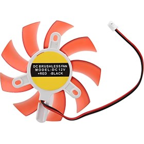 تصویر فن کارت گرافیک 8*8 نارنجی FAN 12V Graphics Card Cooling Fan