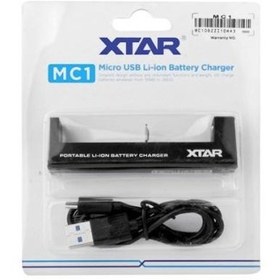 تصویر شارژر باتری لیتیوم-یون تکی MC1 مارک Xtar 