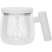 تصویر ماگ همزن دار پیرکس ظرفیت ۴۰۰ میلی لیتر 