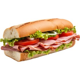 تصویر ساندویچ ژامبون مخلوط 