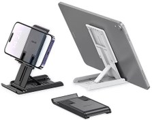 تصویر هولدر موبایل و تبلت رومیزی تاشو یوسامز USAMS US-ZJ073 Desktop Tablet Phone Holder 