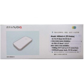 تصویر مودم همراه 4G مدل WD660-H نوبیا ا Nubia 4D WD660-H 4G mobile modem Nubia 4D WD660-H 4G mobile modem