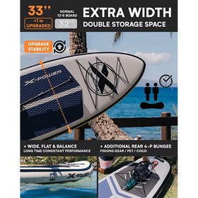 تصویر پدل بورد بادی X-Power مدل Blue Ray 10'6" 