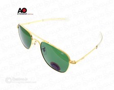 تصویر عینک آفتابی مردانه خلبانی آمریکن اپتیکال مدل SKY MASTER AVATOR با شیشه سنگی و ضد خش 