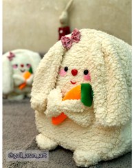 تصویر کوله پشتی خرگوش هویجی - سایز 