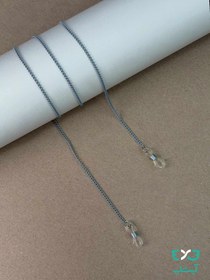 تصویر بند عینک زنجیر ساده طوسی 