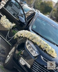 تصویر گل آرایی ماشین عروس کد ۰۱۸ | کد: ZNB-PHY 