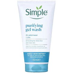 تصویر ژل شستشو و پاک کننده صورت سیمپل purifying gel wash مناسب پوست چرب و مختلط حجم 150 میل (واردات کاملا قانونی از منطقه آزاد ارس) 