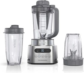 تصویر Ninja SS151 TWISTi Blender DUO، اسموتی ساز پرسرعت 1600 WP و استخراج کننده مواد مغذی* اسموتی 5 کاره، اسپرد و بیشتر، smartTORQUE، 34 اونس. Pitcher &amp; (2) To-Go Cup، خاکستری Ninja SS151 TWISTi Blender DUO, High-Speed 1600 WP Smoothie Maker & Nutrient Extractor* 5 Functions Smoothie, Spreads & More, smartTORQUE, 34-oz. Pitcher & (2) To-Go Cups, Gray