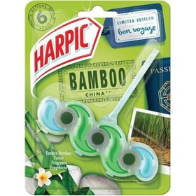 تصویر هارپیک اویز خوشبوکننده و تمیزکننده توالت فرنگی رایحه بامبو چینی (Harpic Bamboo China) 