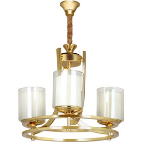 تصویر لوستر مدرن چشمه نور مدل رسا ۳ شعله با پروفیل 