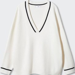 تصویر بافت زنانه سفید منگو 