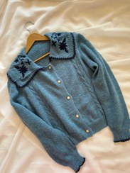 تصویر ژاکت بافت موهر دار مدل گیسو 