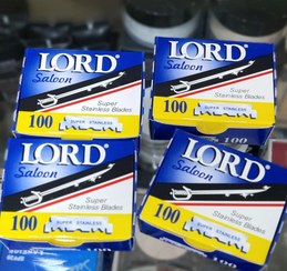تصویر تیغ لرد بسته 100 عددی lord salon 