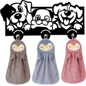 تصویر آویز لباس کودک مدل سگ مهربان 