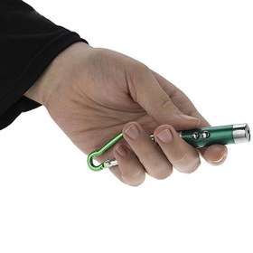 تصویر لیزر بازی گربه چراغ قوه دار ۳ کاره - مشکی ا 3 Functional Laser Pointer 3 Functional Laser Pointer