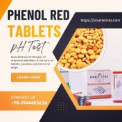 تصویر قرص فنل رد pH بسته یکصد عددی برند کیمیا تست کیمیا تست