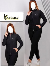 تصویر ست سویشرت شلوار ورزشی زنانه NIKE کد 001 NIKE womens sports sweatshirt set code 001