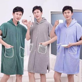 تصویر حوله شنلی حمام سایز ۱۲۰ 