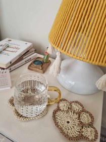 تصویر زیرلیوانی رافیا Raffia coaster