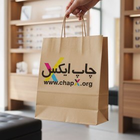 تصویر ساک دستی کرافت ارتفاع 15 عرض 11 عطف 6 