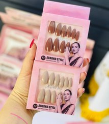 تصویر ناخن مصنوعی پینک کی 