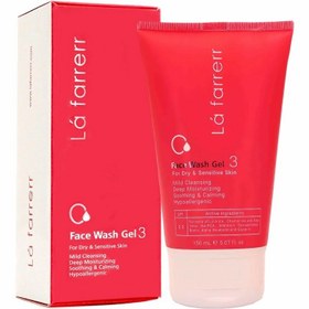 تصویر ژل شستشوی صورت لافارر مخصوص پوست های خشک و حساسLafarrerr Face wash Gel For Dry Skin 