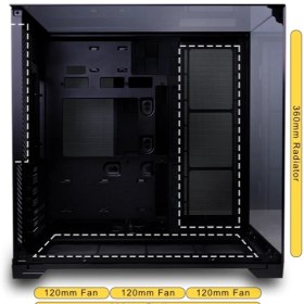 تصویر کیس لیان لی مدل LIANLI O11 VISION COMPACT BLACK 