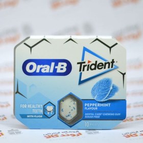 تصویر آدامس اورال بی تریدنت نعنا خنک 10 عددی (17 گرم) oral-b Trident oral-b Trident