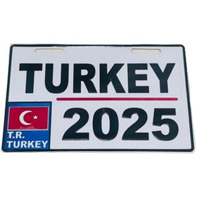 تصویر پلاک تزیینی موتور سیکلت وارون مدل W-41-TURKEY-WH 