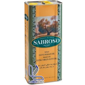 تصویر روغن زیتون سابروسو SABROSO بدون بو 4 لیتری قوطی 