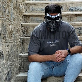 تصویر نقاب اسکلت ترسناک مدل گوست 