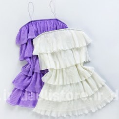 تصویر پیراهن مجلسی طبقه ای پلیسه Shein 