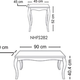 تصویر میز جلو مبلی نیلپر مدل آندرسا Andersa HFC 582 Nilper Furniture Front Table And Honeycomb - Andersa