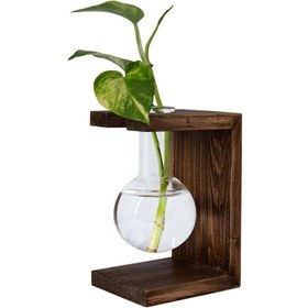 تصویر گلدان چوبی رومیزی کد 106 